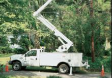 Nacele cu braț articulat montate pe trailer Altec L37M