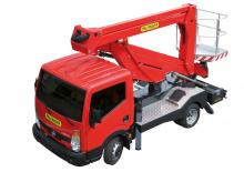 Nacele cu braț articulat montate pe trailer Palfinger P 200 A