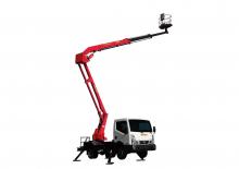 Nacele cu braț articulat montate pe trailer Palfinger P 220 A