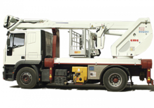 Nacele cu braț articulat montate pe trailer CMC PLJ290