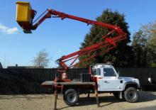 Nacele cu braț articulat montate pe trailer Priestman VM 14.5