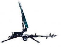 Nacele cu braț articulat montate pe trailer Paus Worklift GT 15