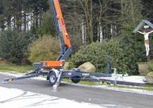 Nacele cu braț articulat montate pe trailer Paus Worklift GT 18