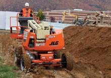 Nacele cu braț articulat pe roți JLG 340AJ