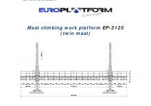 Platforme de lucru pentru alpinism Electroelsa EP-3125