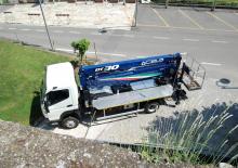 Nacele telescopice montate pe camion CELA DT30