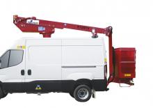 Nacele telescopice montate pe camion GSR E120TV 
