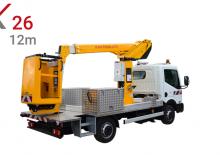 Nacele telescopice montate pe camion Klubb K26