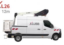 Nacele telescopice montate pe camion Klubb KL26