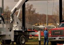 Nacele telescopice montate pe camion Altec LS63