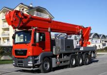 Nacele telescopice montate pe camion Multitel MJ 600