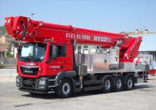 Nacele telescopice montate pe camion Multitel MJ 700