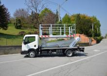 Nacele telescopice montate pe camion Multitel MS 100 