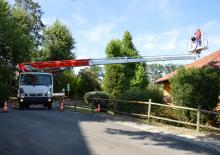 Nacele telescopice montate pe camion Multitel MT 240 EX
