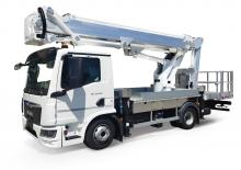 Nacele telescopice montate pe camion Multitel MZ 350