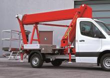 Nacele telescopice montate pe camion Palfinger P 180 BK
