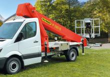 Nacele telescopice montate pe camion Palfinger P 280 B