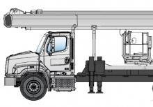 Nacele telescopice montate pe camion Ruthmann T-166A