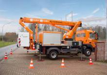 Nacele telescopice montate pe camion Ruthmann T 190
