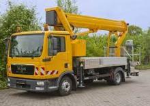 Nacele telescopice montate pe camion Ruthmann T 300 