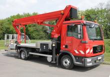 Nacele telescopice montate pe camion Ruthmann T 330 