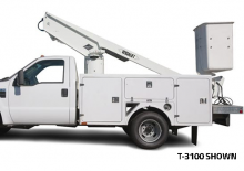 Nacele telescopice montate pe camion Versalift T-34-N