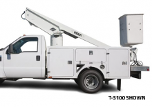 Nacele telescopice montate pe camion Versalift T-37-TN