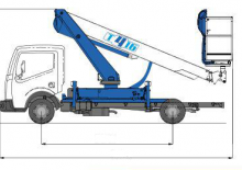 Nacele telescopice montate pe camion Socage T416 forSte
