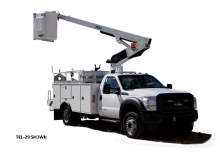 Nacele telescopice montate pe camion Versalift TEL-29-N