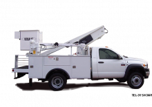 Nacele telescopice montate pe camion Versalift TEL-35-NE