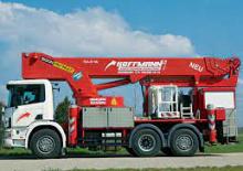 Nacele telescopice montate pe camion BISON stematec TKA 47 KS