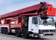 Nacele telescopice montate pe camion Palfinger WT 850