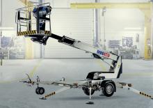 Nacele telescopice montate pe trailer Dino Lift Dino 135T