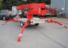 Nacele telescopice montate pe trailer TEUPEN TL 18 H