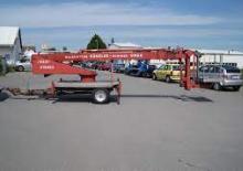 Nacele telescopice montate pe trailer TEUPEN TL 20