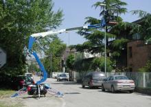 Nacele cu braț articulat pe șenile Ruthmann BLUELIFT B39