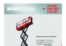 Platforme de ridicare de tip foarfecă pe roți Manitou 78 SEC