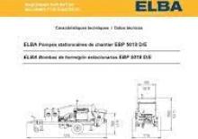 Pompe de beton staționare Elba EBP 5018 D