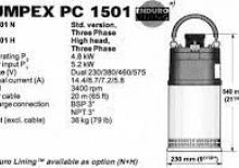 Pompe de canalizare Pumpex PC 1501 N 16