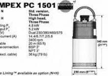 Pompe de canalizare Pumpex PC 1501 N 32