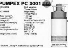 Pompe de canalizare Pumpex PC 3001 N