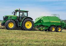 Prese de balotat pătrate + Prese de boltat de densitate mare John Deere 1433