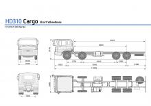 Șasiuri rigide Hyundai Commercial Vehicles HD310 8x4 D6CA3H