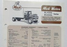Șasiuri rigide Mack RL400LS CA49 Cummins VB-210 6x2