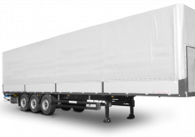 Semi-trailere cu platformă cu prelată Schwarzmüller 3-axle platform semitrailer