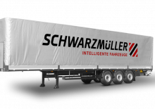 Semi-trailere cu platformă cu prelată Schwarzmüller 3-axle ultralight platform semitrailer - coil