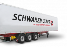 Semi-trailere cu platformă cu prelată Schwarzmüller 3-axle ultralight sliding tarpaulin platform semitrailer - coil