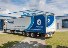 Semi-trailere cu platformă cu prelată Krone SDP 27 elB4-CS