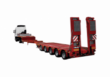 Semi-trailere cu platformă joasă Kässbohrer K.SLA 5 / 2N - 24 / 50
