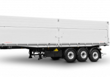 Semiremorci basculante Schwarzmüller 3-axle large-scale aluminium hollow profile tipper semitrailer for (un)loading and tipping to the left or rear